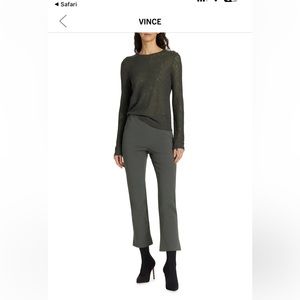 NWT Vince Cropped High-Waisted ankle pants. Exc condition. Size M. Grey
